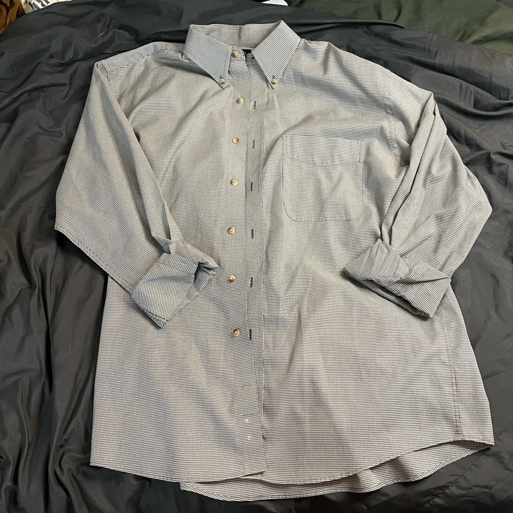 Jos. A. Bank Gray Casual Button-Down Shirt